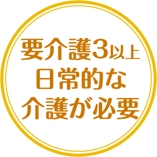 要介護3以上日常的な介護が必要